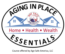 Aging in place badge.