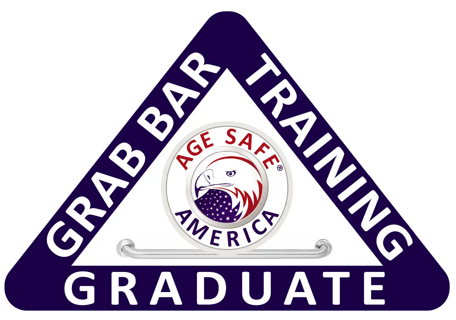Grab bar training graduate logo.